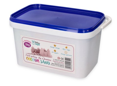 Zestaw - piasek kinetyczny ColourSand 2kg różowy + foremki i łopatka Adam Toys Zestaw - piasek kinetyczny ColourSand 2kg różowy + foremki i łopatka Adam Toys