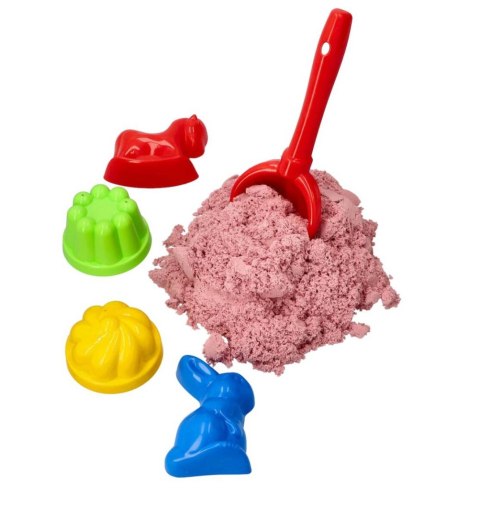 Zestaw - piasek kinetyczny ColourSand 2kg różowy + foremki i łopatka Adam Toys Zestaw - piasek kinetyczny ColourSand 2kg różowy + foremki i łopatka Adam Toys