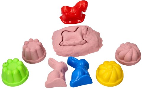 Zestaw - piasek kinetyczny ColourSand 2kg różowy + foremki i łopatka Adam Toys Zestaw - piasek kinetyczny ColourSand 2kg różowy + foremki i łopatka Adam Toys