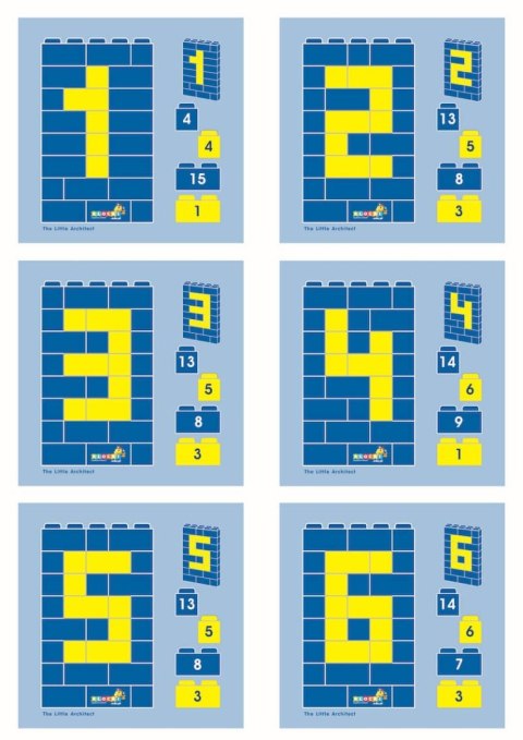 Instrukcje 1:1 Little Architekt Litery i Cyfry 17 szt. Little Architect Instrukcje 1:1 Little Architekt Litery i Cyfry 17 szt. Little Architect