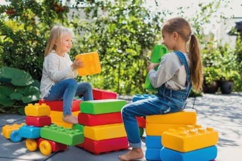 Klocki Budowlane Cegły z kołami 30 el. Marioinex Klocki Budowlane Cegły z kołami 30 el. Marioinex