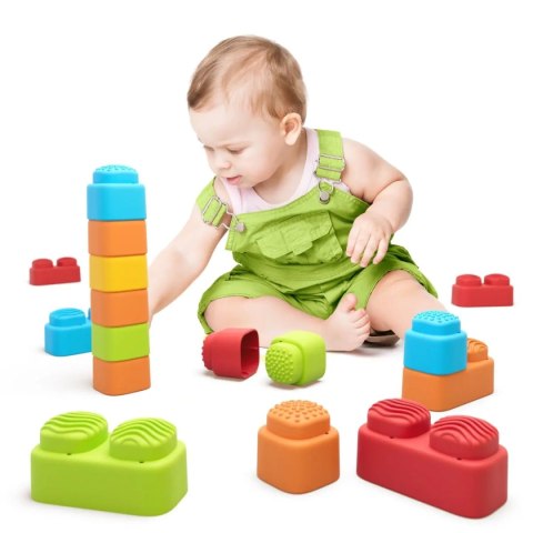 Klocki sensoryczne Soft BiBi 24 el. Meli Klocki sensoryczne Soft BiBi 24 el. Meli