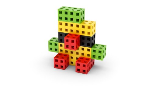 Komplet klocków konstrukcyjnych - Meli Cube 100 Meli Komplet klocków konstrukcyjnych - Meli Cube 100 Meli