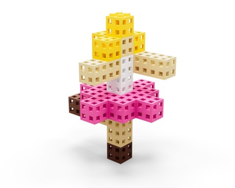 Komplet klocków konstrukcyjnych - Meli Cube Pink 100 el. Meli Komplet klocków konstrukcyjnych - Meli Cube Pink 100 el. Meli