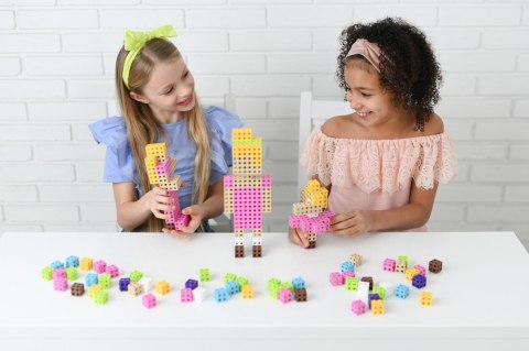 Komplet klocków konstrukcyjnych - Meli Cube Pink 100 el. Meli Komplet klocków konstrukcyjnych - Meli Cube Pink 100 el. Meli