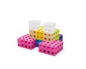 Komplet klocków konstrukcyjnych - Meli Cube Pink 100 el. Meli
