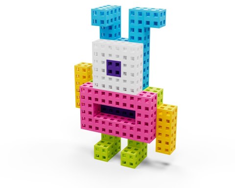 Komplet klocków konstrukcyjnych - Meli Cube Pink 100 el. Meli Komplet klocków konstrukcyjnych - Meli Cube Pink 100 el. Meli