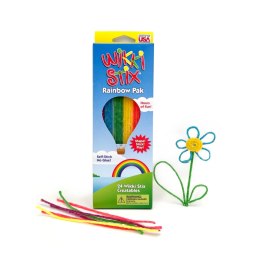 Kreatywne sznureczki Wikki Stix - Rainbow pack - 24szt. Mokopico
