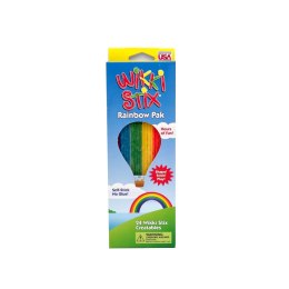 Kreatywne sznureczki Wikki Stix - Rainbow pack - 24szt. Mokopico
