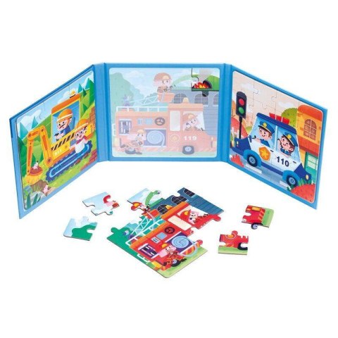 Magnetyczna książeczka puzzle 3w1 - Zawody Bino Magnetyczna książeczka puzzle 3w1 - Zawody Bino