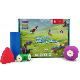 Magnetyczne piankowe klocki - MagFlexi - 30 el. Klocki.edu.pl