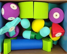 Magnetyczne piankowe klocki - MagFlexi - 30 el. Klocki.edu.pl