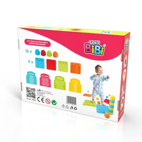 Maty sensoryczne z klockami Soft BiBi 20 el. Meli Maty sensoryczne z klockami Soft BiBi 20 el. Meli