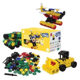 Nano Clics 5w1 - Pojazdy Transport - 250 el. Clics & Nano Clics