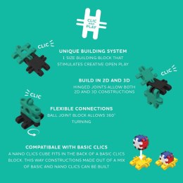 Nano Clics - Kreatywni Budowniczowie - 125 el. Clics & Clicformers