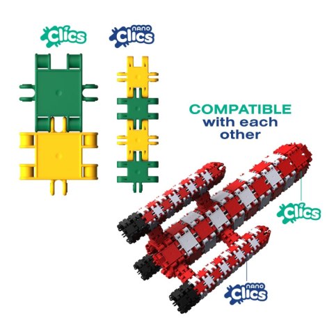 Nano Clics - Kreatywni Budowniczowie - 250 el. Clics & Clicformers Nano Clics - Kreatywni Budowniczowie - 250 el. Clics & Clicformers
