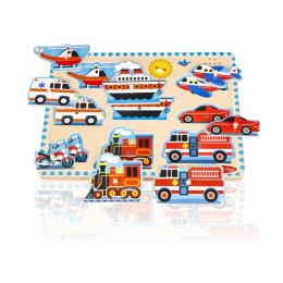 Puzzle dźwiękowe - pojazdy Nefere