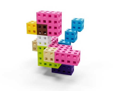 Zestaw klocków - Meli Cube Pink 200 el. Meli Zestaw klocków - Meli Cube Pink 200 el. Meli