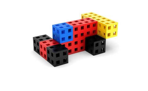 Zestaw klocków konstrukcyjnych - Meli Cube 50 el. Meli Zestaw klocków konstrukcyjnych - Meli Cube 50 el. Meli