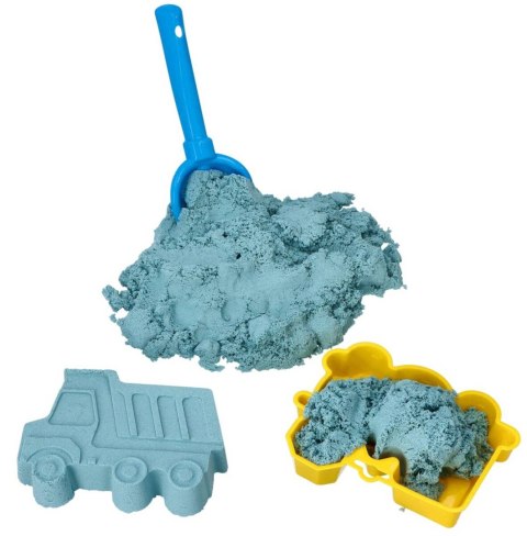 Zestaw - piasek kinetyczny ColourSand 2kg niebieski + foremki i łopatka Adam Toys Zestaw - piasek kinetyczny ColourSand 2kg niebieski + foremki i łopatka Adam Toys