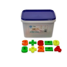 Zestaw - piasek kinetyczny NaturSand 3kg - beżowy + foremki i piaskownica Adam Toys