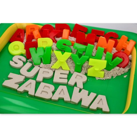 Zestaw - piasek kinetyczny NaturSand 3kg - beżowy + foremki i piaskownica Adam Toys Zestaw - piasek kinetyczny NaturSand 3kg - beżowy + foremki i piaskownica Adam Toys