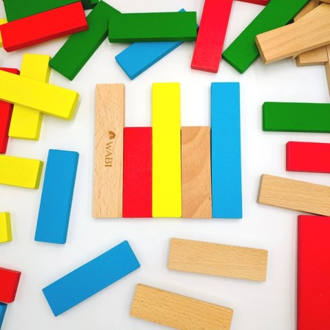 Klocki drewniane WABI Planks Edu Box [8+12 cm] - 200 szt. Wabi