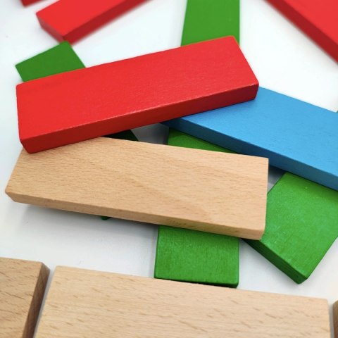 Klocki drewniane WABI Planks Edu Box [8+12 cm] - 200 szt. Wabi