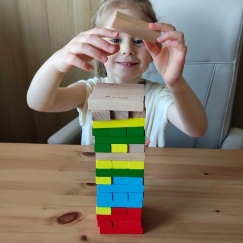 Klocki drewniane wieża WABI Tower - 54 el. Wabi Klocki drewniane wieża WABI Tower - 54 el. Wabi