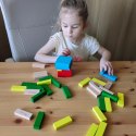Klocki drewniane wieża WABI Tower - 54 el. Wabi