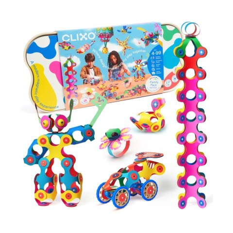 Klocki magnetyczne Clixo - Family pack - 150 el. Nefere