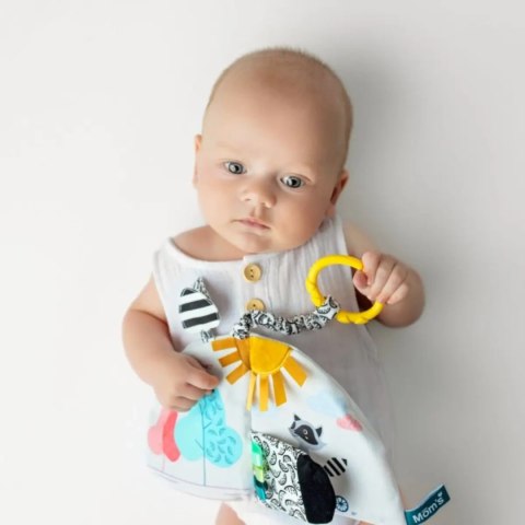 Książeczka sensoryczna - Szop Pedro Moms Care Książeczka sensoryczna - Szop Pedro Moms Care