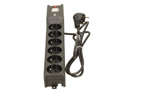 Listwa przeciwprzepięciowa LX 610, 1L, 1.5m, czarna Listwa przeciwprzepięciowa LX 610, 1L, 1.5m, czarna
