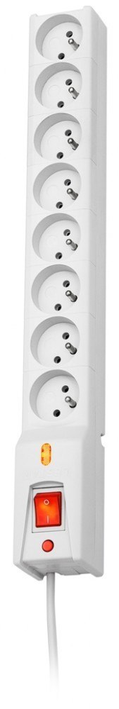 Listwa przeciwprzepięciowa LX 810, 1L, 1,5m, szara Listwa przeciwprzepięciowa LX 810, 1L, 1,5m, szara