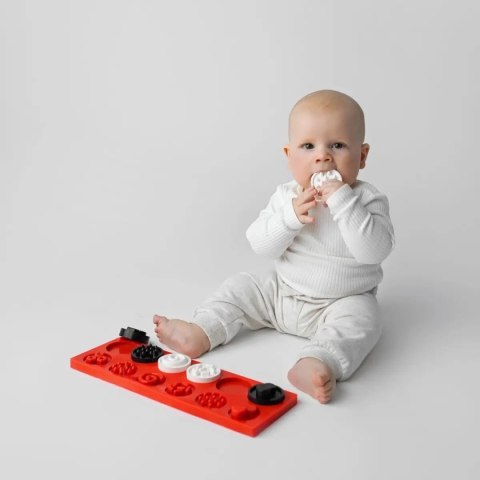 Puzzle kontrastowe - sensoryczne kółeczka XL Moms Care Puzzle kontrastowe - sensoryczne kółeczka XL Moms Care