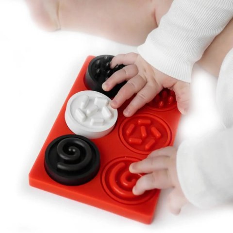 Puzzle kontrastowe - sensoryczne kółeczka Moms Care Puzzle kontrastowe - sensoryczne kółeczka Moms Care