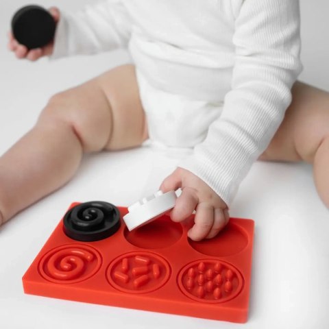 Puzzle kontrastowe - sensoryczne kółeczka Moms Care Puzzle kontrastowe - sensoryczne kółeczka Moms Care