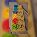 Puzzle sensoryczne kółeczka XL Moms Care