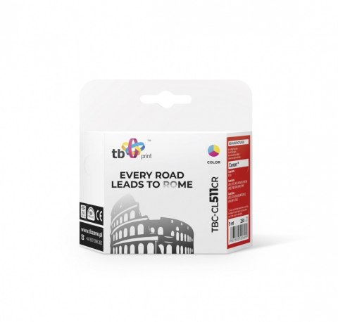 Tusz do Canon MP 240 TBC-CL511CR Kolor ref. Tusz do Canon MP 240 TBC-CL511CR Kolor ref.