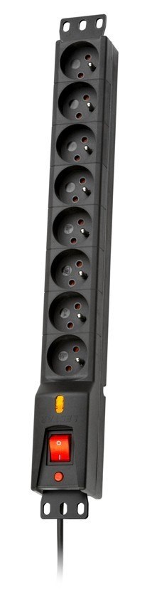 Listwa przeciwprzepięciowa LXARM 810, 3L, PDU, 1,5m, czarna Listwa przeciwprzepięciowa LXARM 810, 3L, PDU, 1,5m, czarna