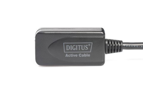 Przedłużacz/Extender USB 2.0 HighSpeed Typ USB A/USB A M/Ż aktywny, czarny 5m Przedłużacz/Extender USB 2.0 HighSpeed Typ USB A/USB A M/Ż aktywny, czarny 5m