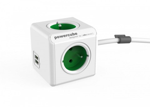 Listwa zasilająca PowerCube Extended USB 1,5m 2402GN/FREUPC Zielona Listwa zasilająca PowerCube Extended USB 1,5m 2402GN/FREUPC Zielona