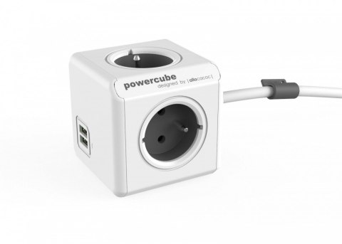 Listwa zasilająca PowerCube Extended USB 1,5m 2402GY/FREUPC Szara Listwa zasilająca PowerCube Extended USB 1,5m 2402GY/FREUPC Szara