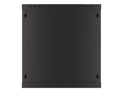 Szafa instalacyjna wisząca 19 12U 600X450mm czarna (drzwi szklane) Szafa instalacyjna wisząca 19 12U 600X450mm czarna (drzwi szklane)