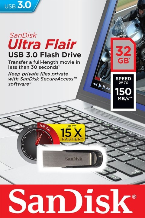 ULTRA FLAIR USB 3.0 32GB (do 150MB/s) ULTRA FLAIR USB 3.0 32GB (do 150MB/s)