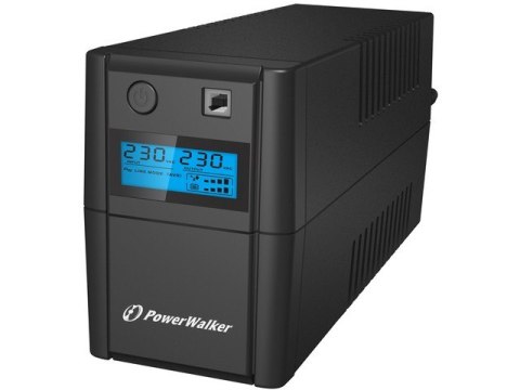 UPS LINE-INTERACTIVE 650VA 2X 230V PL OUT, RJ11 IN/OUT, USB, LCD UPS LINE-INTERACTIVE 650VA 2X 230V PL OUT, RJ11 IN/OUT, USB, LCD