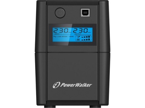 UPS LINE-INTERACTIVE 650VA 2X 230V PL OUT, RJ11 IN/OUT, USB, LCD UPS LINE-INTERACTIVE 650VA 2X 230V PL OUT, RJ11 IN/OUT, USB, LCD