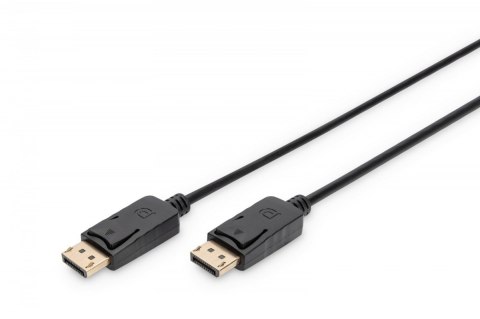 Kabel połączeniowy DisplayPort z zatrzaskami 1080p 60Hz FHD Typ DP/DP M/M 10m Czarny Kabel połączeniowy DisplayPort z zatrzaskami 1080p 60Hz FHD Typ DP/DP M/M 10m Czarny