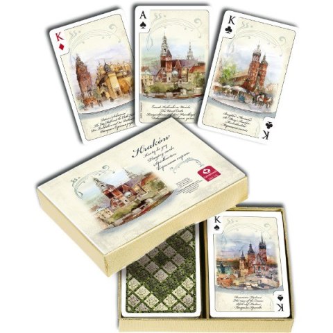 Karty Kraków Akwarele 2 x 55 listków Karty Kraków Akwarele 2 x 55 listków
