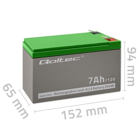 Akumulator żelowy | 12V | 7Ah | max.72A | AGM Akumulator żelowy | 12V | 7Ah | max.72A | AGM